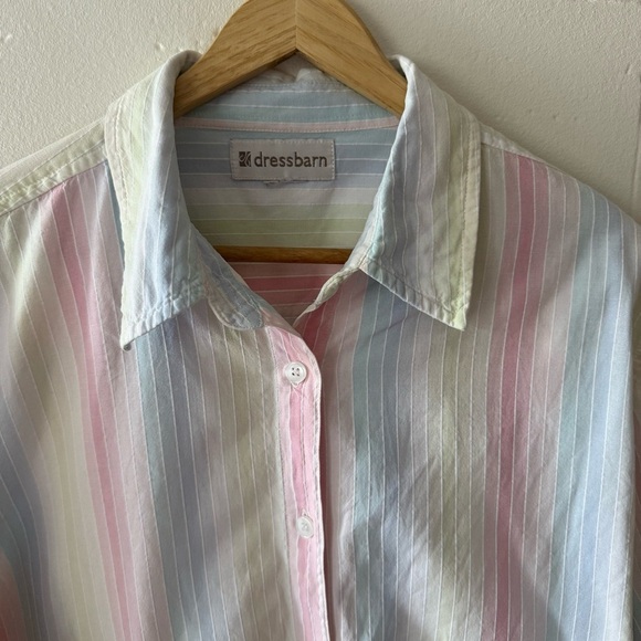 Pastel Striped Button-Down - Picture 2 of 9